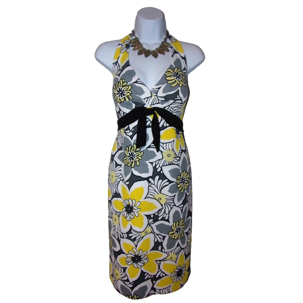NWT S.L. Fashions Floral Halter Dress